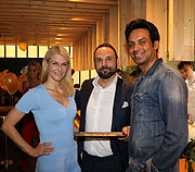 Natascha Grün, Jürgen Haberle, Param Multani beim "It's not Your Mother's Sunday Brunch" im Izakaya (©Foto: Martin Schmitz)